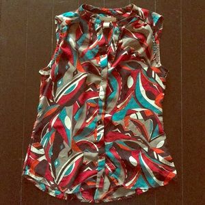 Banana Republic-Colorful sleeveless blouse